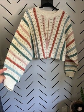 Dee elly striped oversized sweater